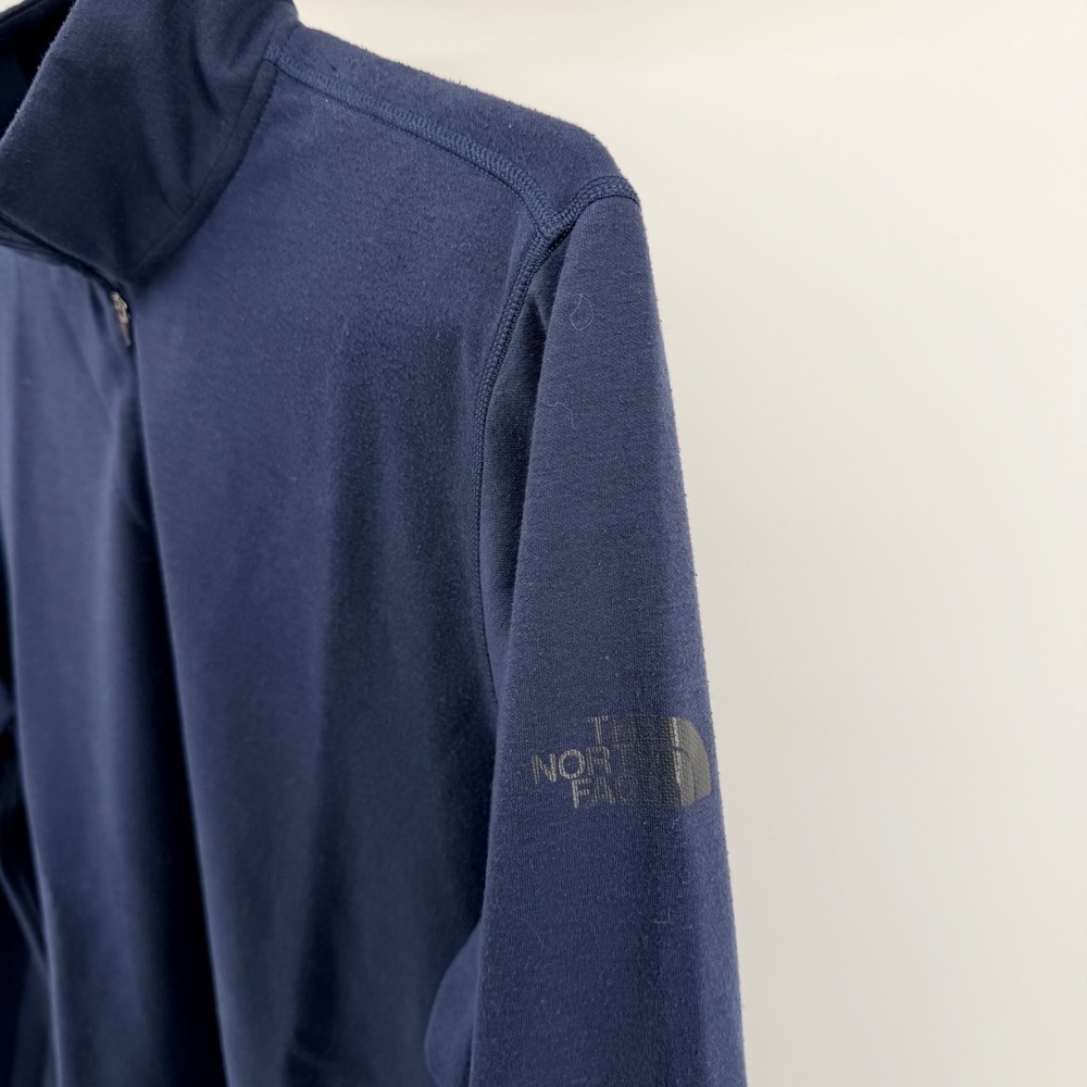 The North Face Quarter Zip Pullover Navy Blue Athletic Performance XL Mens - Picture 5 of 6